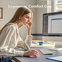 PloutoRich Wireless Vertical Mouse - Ergonomic Rechargeable Design - Gadgets