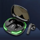 Technova AI Translation Earbuds in charging case with green LED ring; includes one external earbud