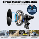 VIKEFON Magnetic Car Wireless Charger Mount for iPhone 12 13 14 15 Pro Max Mini - Gadgets