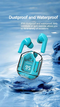 Original T2 Wireless Bluetooth Earphone, Transparent HIFI Headphones,LED Power Digital Display,Stereo Sound Earphones for Xiaomi - Gadgets