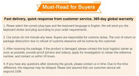 Laptops Must-Read for Buyers banner with fast delivery and 365-day global warranty; four policy bullets