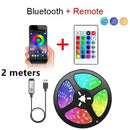 Smart LED Strip Lights 5050 RGB - Remote Control Flexible Tape - Gadgets