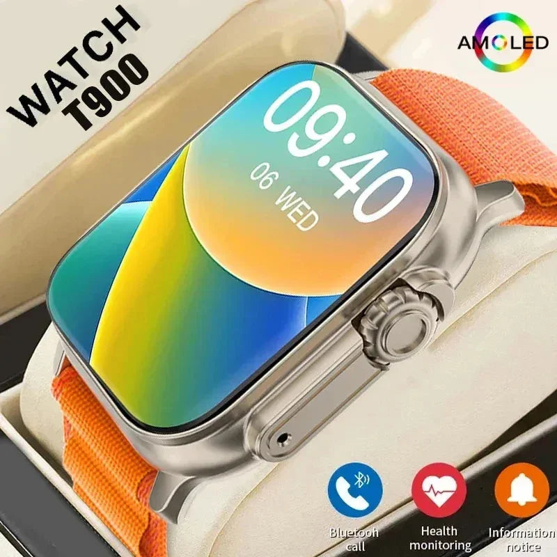 LAXASFIT T900Ultra Smartwatch - Bluetooth Talk & Fitness Tracker