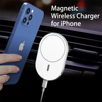 Magnetic Cell Phone Car Holder with Qi Wireless Charging - Gadgets