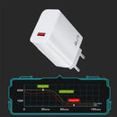 67W USB C Fast Charger Quick Charging Charger QC 3.0 USB Charger Adapter With Type C Charging Cable EU US UK Wall Power Adapter