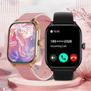 Technova 2.01-inch Bluetooth calling smartwatch; black and rose-gold watches, two shown