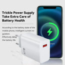 67W USB C Fast Charger Quick Charging Charger QC 3.0 USB Charger Adapter With Type C Charging Cable EU US UK Wall Power Adapter