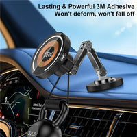 Magnetic Wireless Car Charger Stand for iPhone 15/14/13/12 - Gadgets