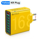 Total 150W 8 Ports USB Charger Fast Charging Phone Charger Adapter For iPhone Samsung Xiaomi 14 15 Quick Charge 3.0 Wall Charger