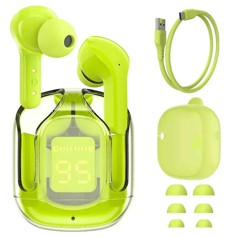 ACEFAST T6 TWS Earphone Wireless Bluetooth 5.0 Headphones Sport Gaming Headsets Noise Reduction Earbuds with Mic + Free cover - Gadgets
