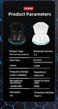 Choice Lenovo GM2 Pro TWS Wireless Headphones Earphone Bluetooth-compatible 5.3 Waterproof Headset with Mic for Xiaomi iPhone - Gadgets