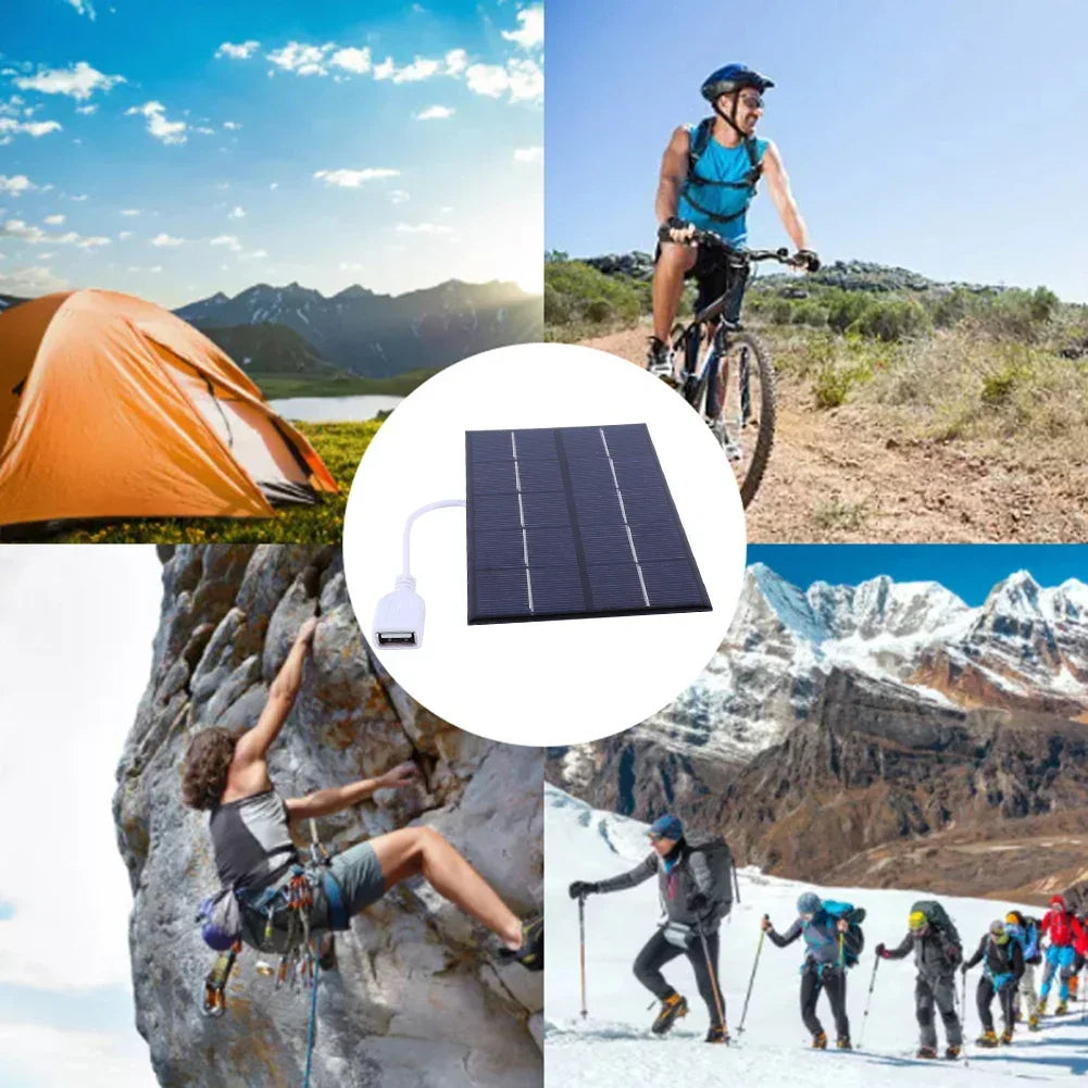 ALLOYSEED 5W 5V Portable Solar Panel Charger - Gadgets
