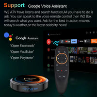 W2 ATV androidtv 11.0 Smart TV Box Amlogic S905W2 Support Google Voice Input 8K Video 4K 60fps AV1 Dual Wifi BT4.0 Media Player