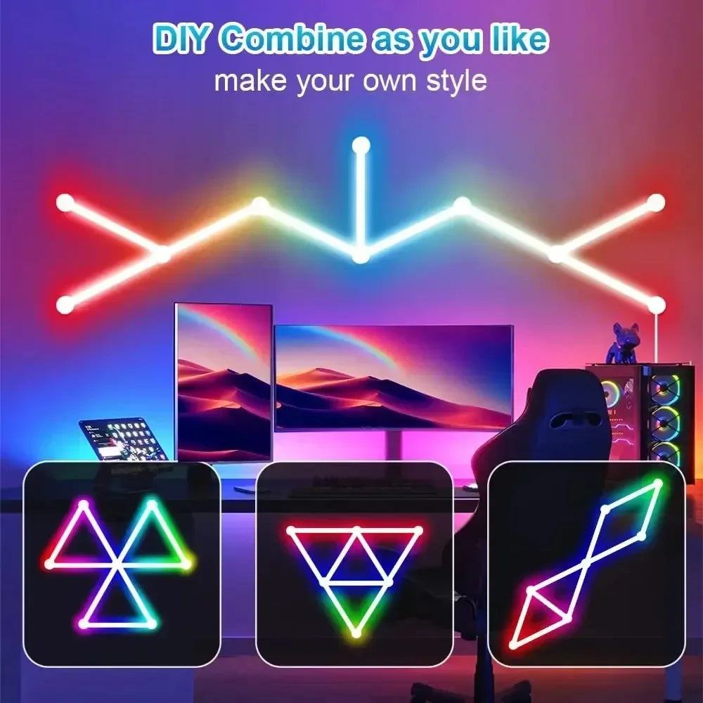 Smart LED Wall Light RGB IC Strip - DIY Atmosphere Night Light