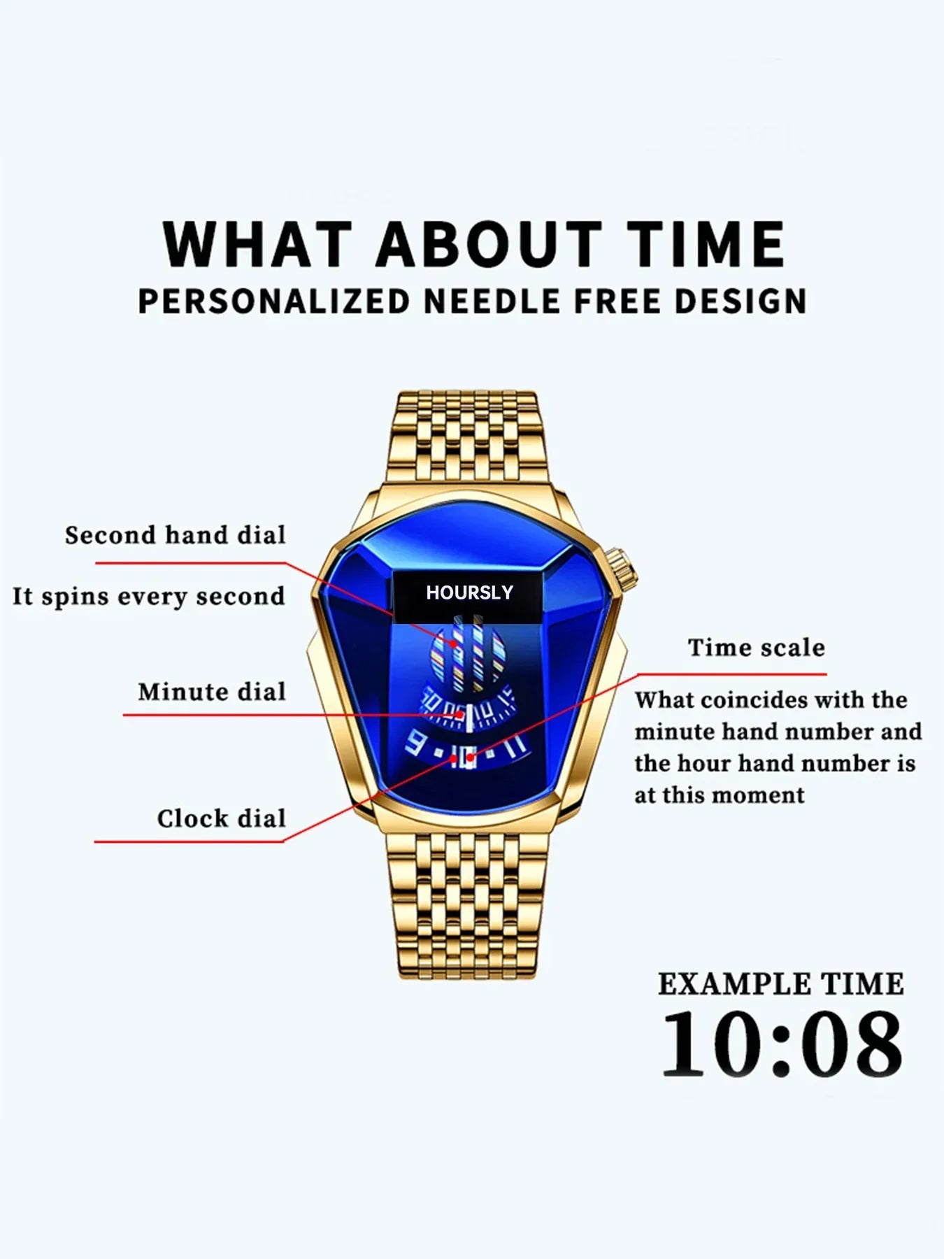 Men's New Trend Motorcycle Personality Waterproof Quartz Watch - Gadgets