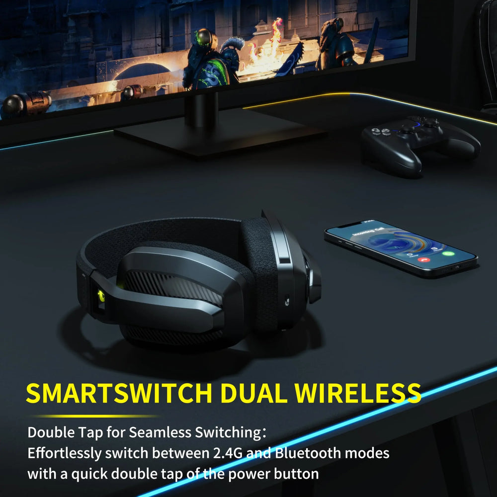 BINNUNE BW06 2.4GHz Wireless Gaming Headset