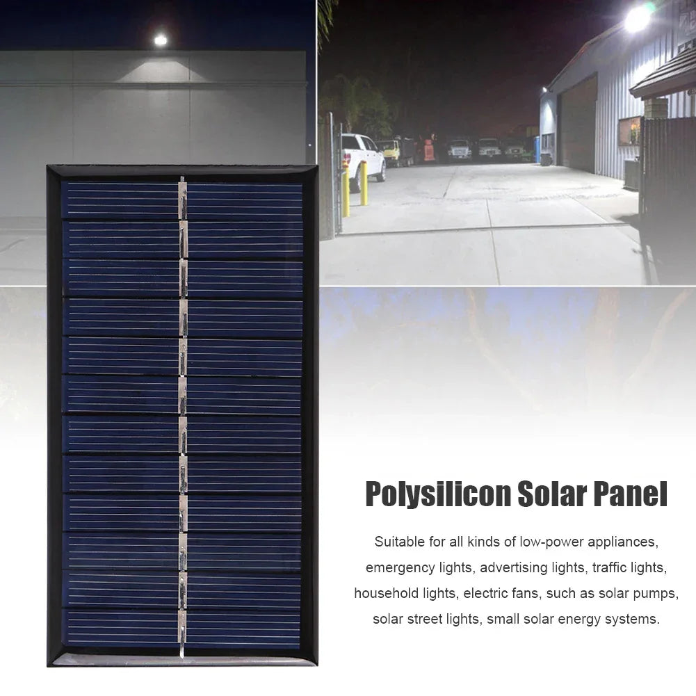 ALLOYSEED 6V Solar Panel - Versatile Multi-Purpose Battery Charger