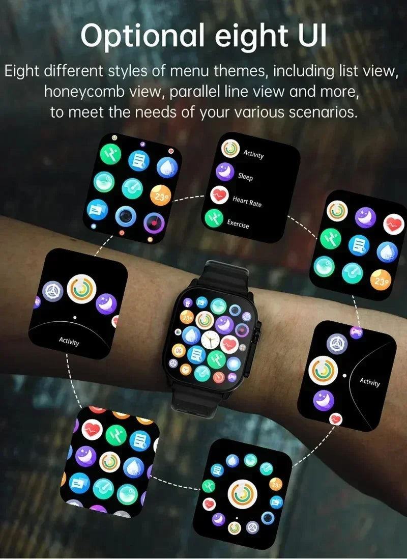 LAXASFIT T900Ultra Smartwatch - Bluetooth Talk & Fitness Tracker