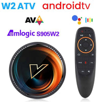 W2 ATV androidtv 11.0 Smart TV Box Amlogic S905W2 Support Google Voice Input 8K Video 4K 60fps AV1 Dual Wifi BT4.0 Media Player