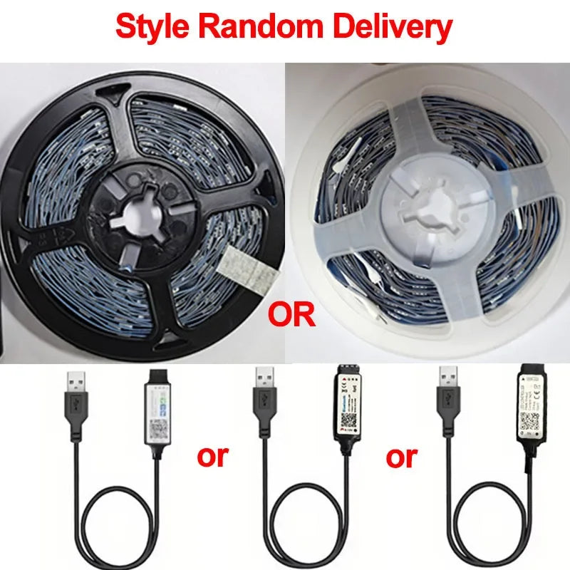 Smart LED Strip Lights 5050 RGB - Remote Control Flexible Tape - Gadgets