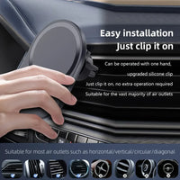 Fast Charging Station Magnetic Car Wireless Charger Stand for MagSafe iPhone - Gadgets