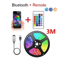 Smart LED Strip Lights 5050 RGB - Remote Control Flexible Tape - Gadgets