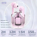 Original T2 Wireless Bluetooth Earphone Transparent HIFI Headphones - Gadgets