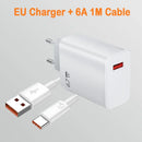 67W USB C Fast Charger Quick Charging Charger QC 3.0 USB Charger Adapter With Type C Charging Cable EU US UK Wall Power Adapter