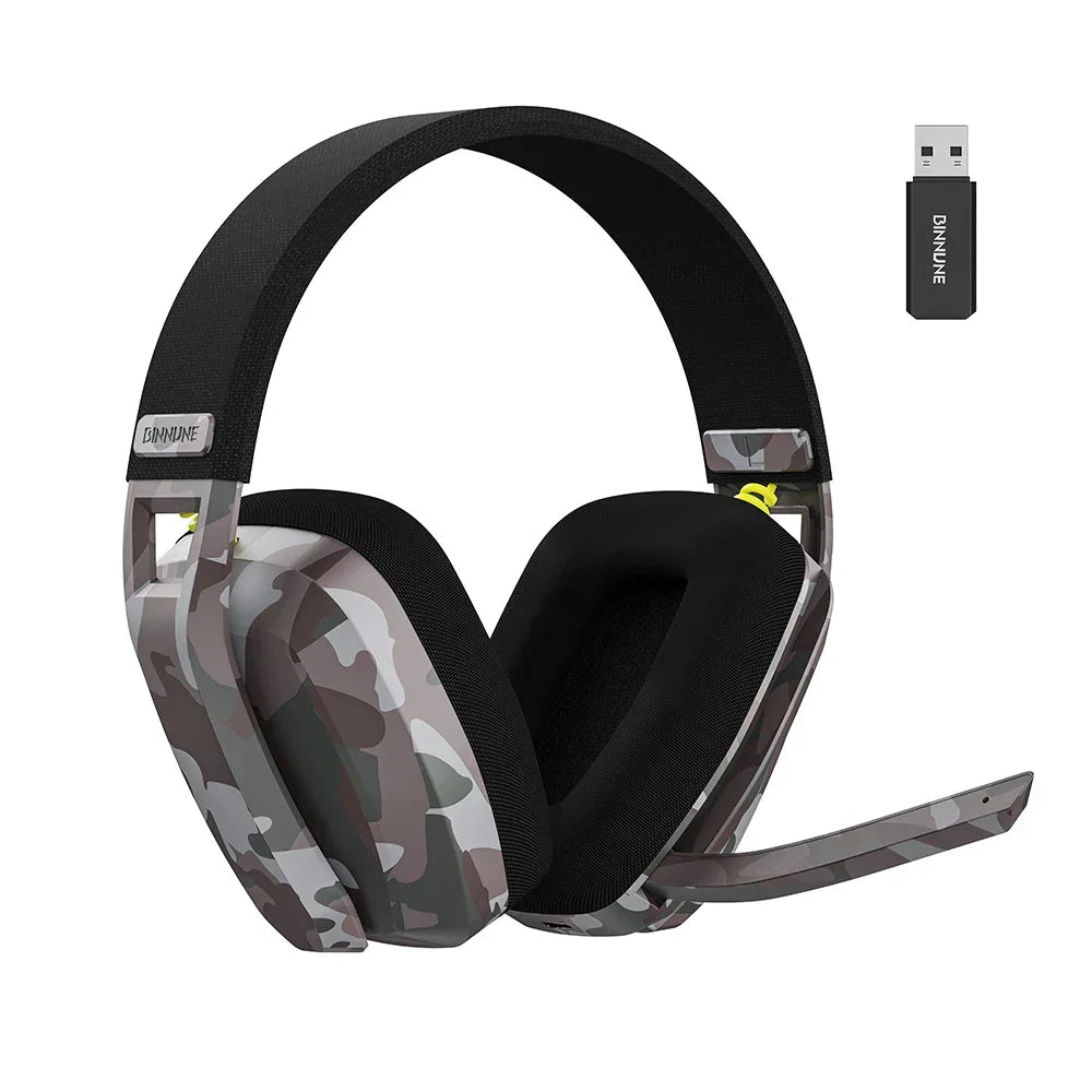BINNUNE BW06 2.4GHz Wireless Gaming Headset with Mic