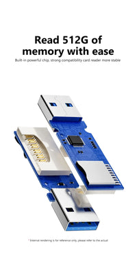 2 in 1 USB 3.0 Card Reader Micro TF sd card Reader usb adapter High Speed Cardreader TF Memory card For PC Laptop Accessories - Gadgets