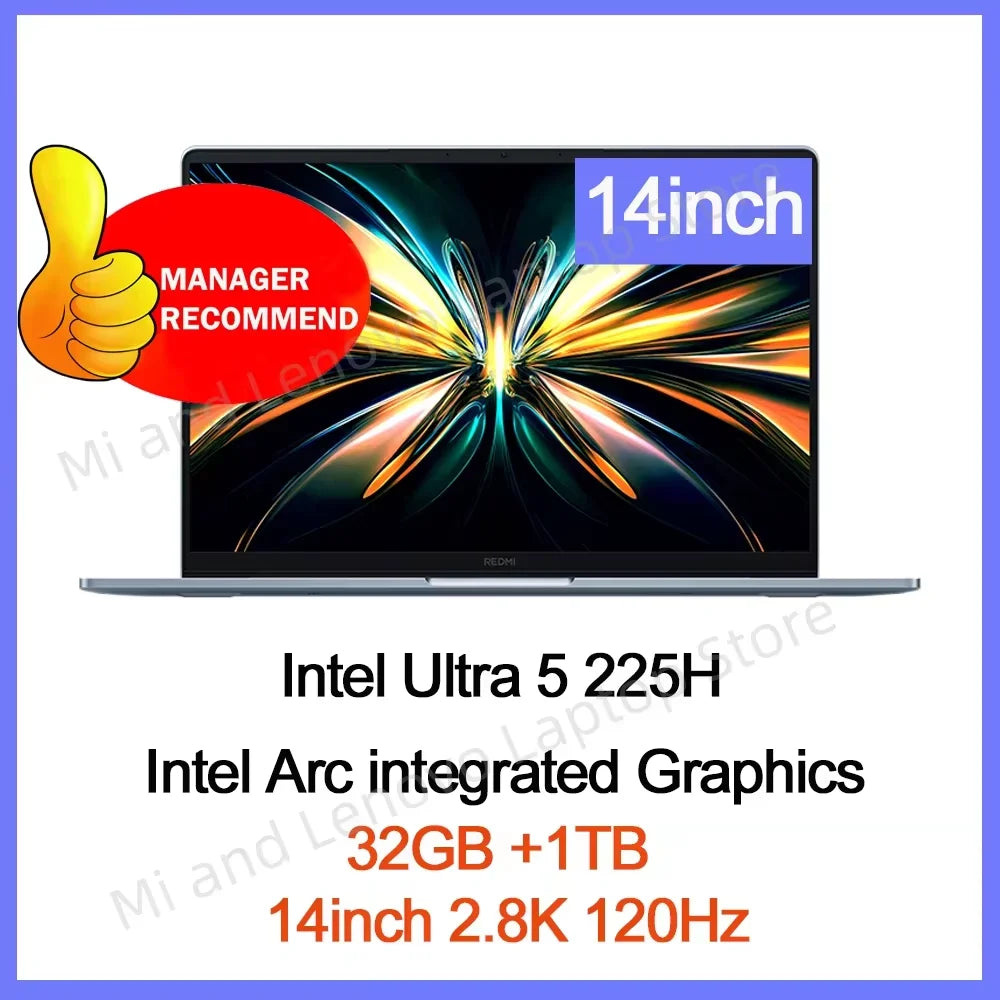 REDMI Book Pro 14 2025 Ultra5-225H/Ultra7-255H 16GB/32GB +1TB 14inch 2.8K 120Hz