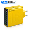Total 150W 8 Ports USB Charger Fast Charging Phone Charger Adapter For iPhone Samsung Xiaomi 14 15 Quick Charge 3.0 Wall Charger