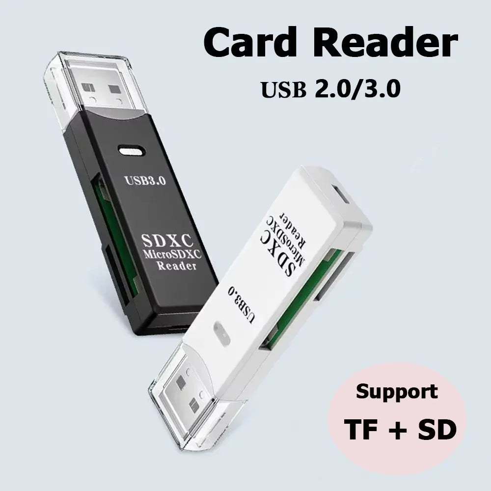 TF+SD 2-in-1 High-Speed USB Card Reader
