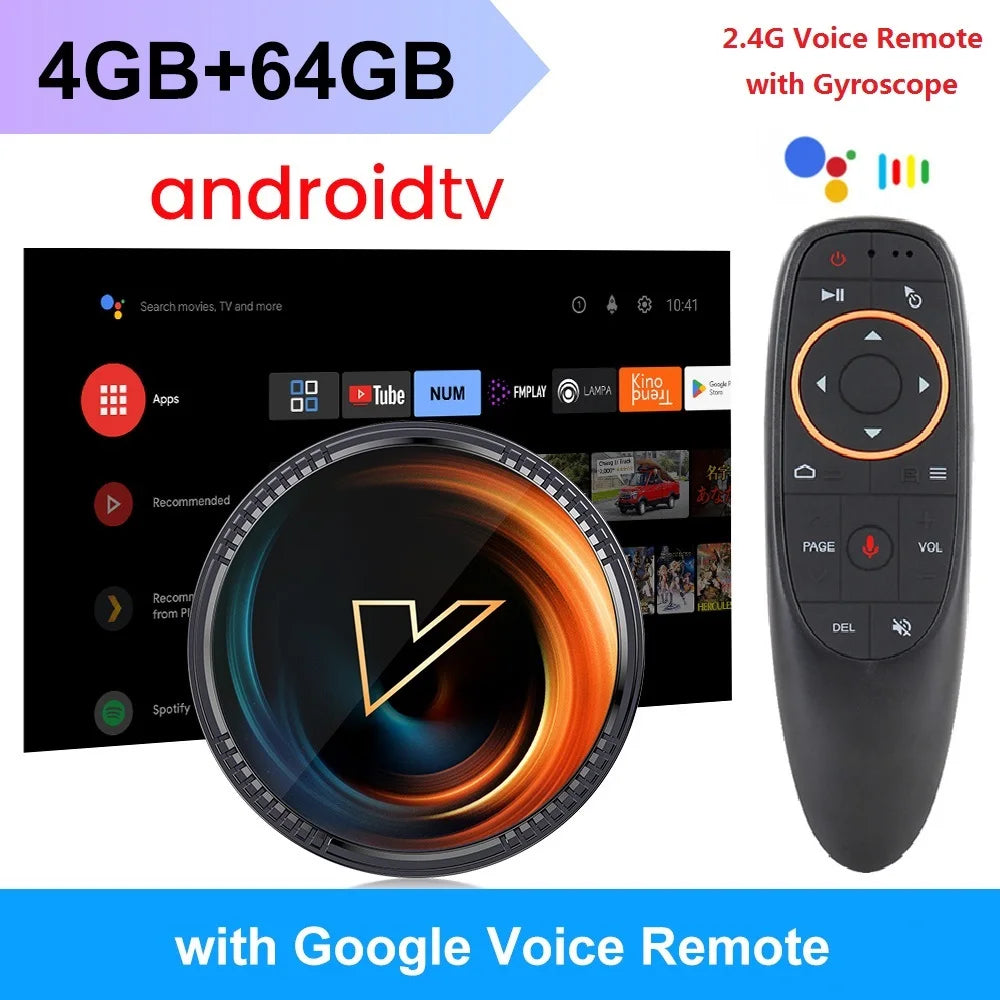 W2 ATV androidtv 11.0 Smart TV Box Amlogic S905W2 Support Google Voice Input 8K Video 4K 60fps AV1 Dual Wifi BT4.0 Media Player