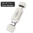 2-in-1 USB Card Reader Micro SD TF Memory Card Reader USB2.0 High Speed Transfer Cardreader Adapter For PC Laptop Accessories - Gadgets