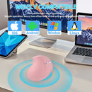 PloutoRich Wireless Vertical Mouse - Ergonomic Rechargeable Design - Gadgets