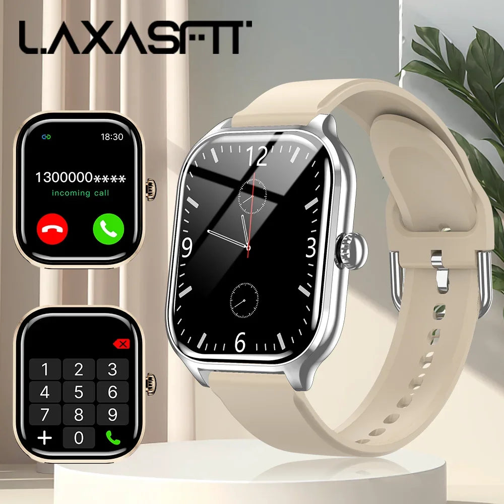 LAXASFIT 2025 New Smart Watch: Bluetooth Call & Message Reminder - Gadgets