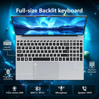 Portable 15.6" Gaming Laptop Computer Intel Core i9 10980HK/9900U Windows 11 PC Gamer 16GB RAM Fingerprint Unlock Notebook PC