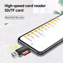 2-in-1 USB Card Reader Micro SD TF Memory Card Reader USB2.0 High Speed Transfer Adapter - Gadgets