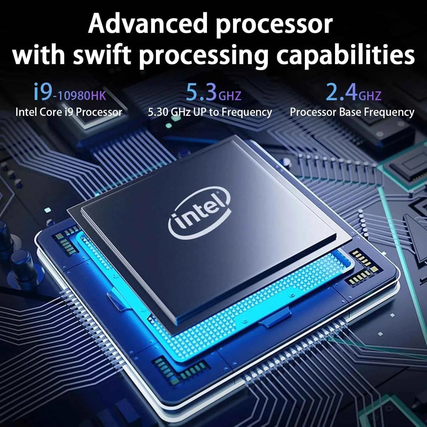 Ordinateur portable Intel Core i9 – 16 Go de RAM | Windows 11 Pro | Écran FHD 90 Hz | Gaming et travail
