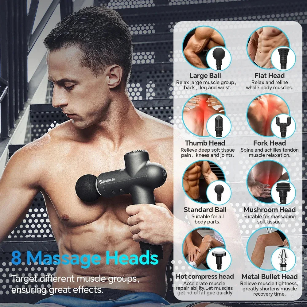 Booster Massage Gun Electric Neck Massager - Gadgets