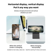 Gyuan 15W Magnetic Wireless Charger Stand for iPhone Series - Gadgets