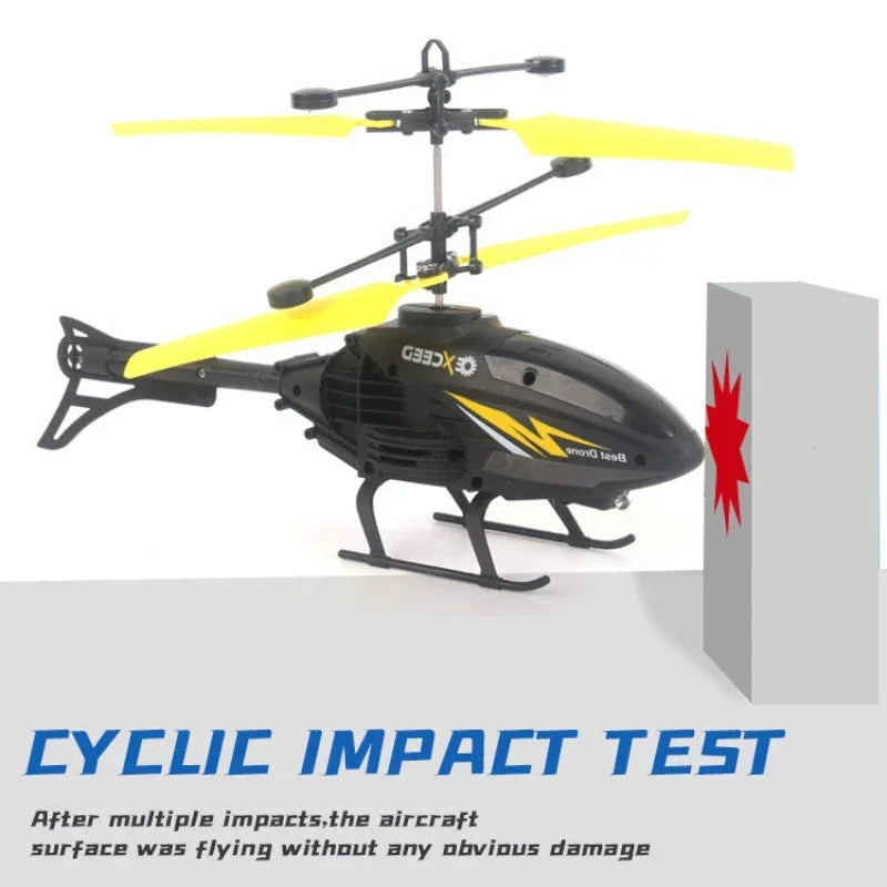 Watch Wrist Hand Controlled Induction Aircraft Impact Resistant Helicopter with Lighting Rechargeable Mini RC Drone - Gadgets