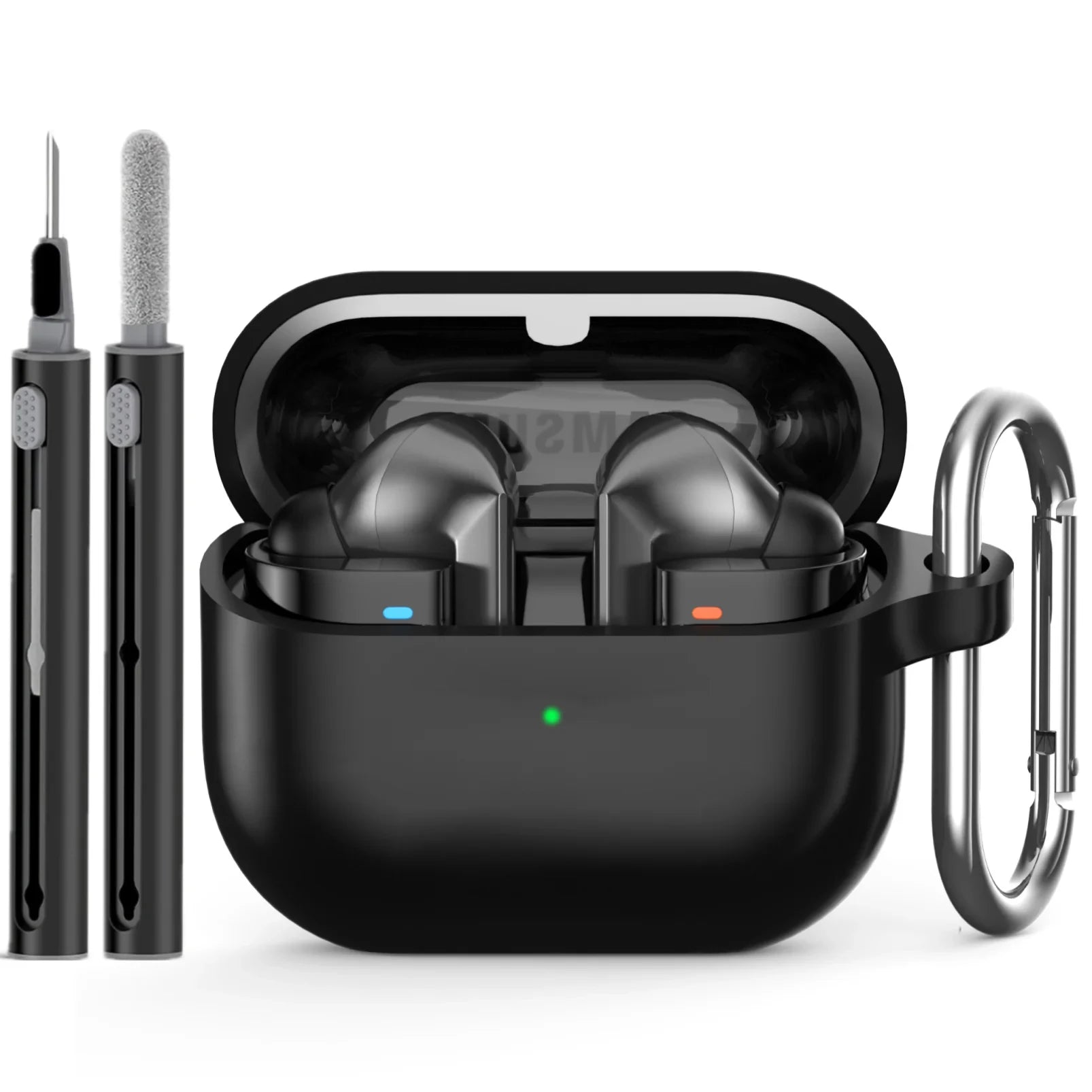 for samsung buds 3/galaxy buds3 pro case with cleaning kit silicone protective cover for galaxy buds 3 buzz 3Pro with keychain