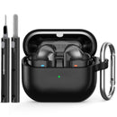for samsung buds 3/galaxy buds3 pro case with cleaning kit silicone protective cover for galaxy buds 3 buzz 3Pro with keychain