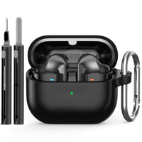 for samsung buds 3/galaxy buds3 pro case with cleaning kit silicone protective cover for galaxy buds 3 buzz 3Pro with keychain