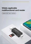 2-in-1 USB Card Reader Micro SD TF Memory Card Reader USB2.0 High Speed Transfer Cardreader Adapter For PC Laptop Accessories - Gadgets