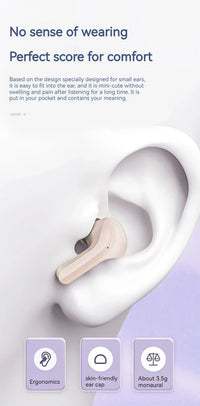 Original T2 Wireless Bluetooth Earphone, Transparent HIFI Headphones,LED Power Digital Display,Stereo Sound Earphones for Xiaomi - Gadgets