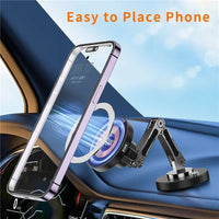 Magnetic Wireless Car Charger Stand for iPhone 15/14/13/12 - Gadgets