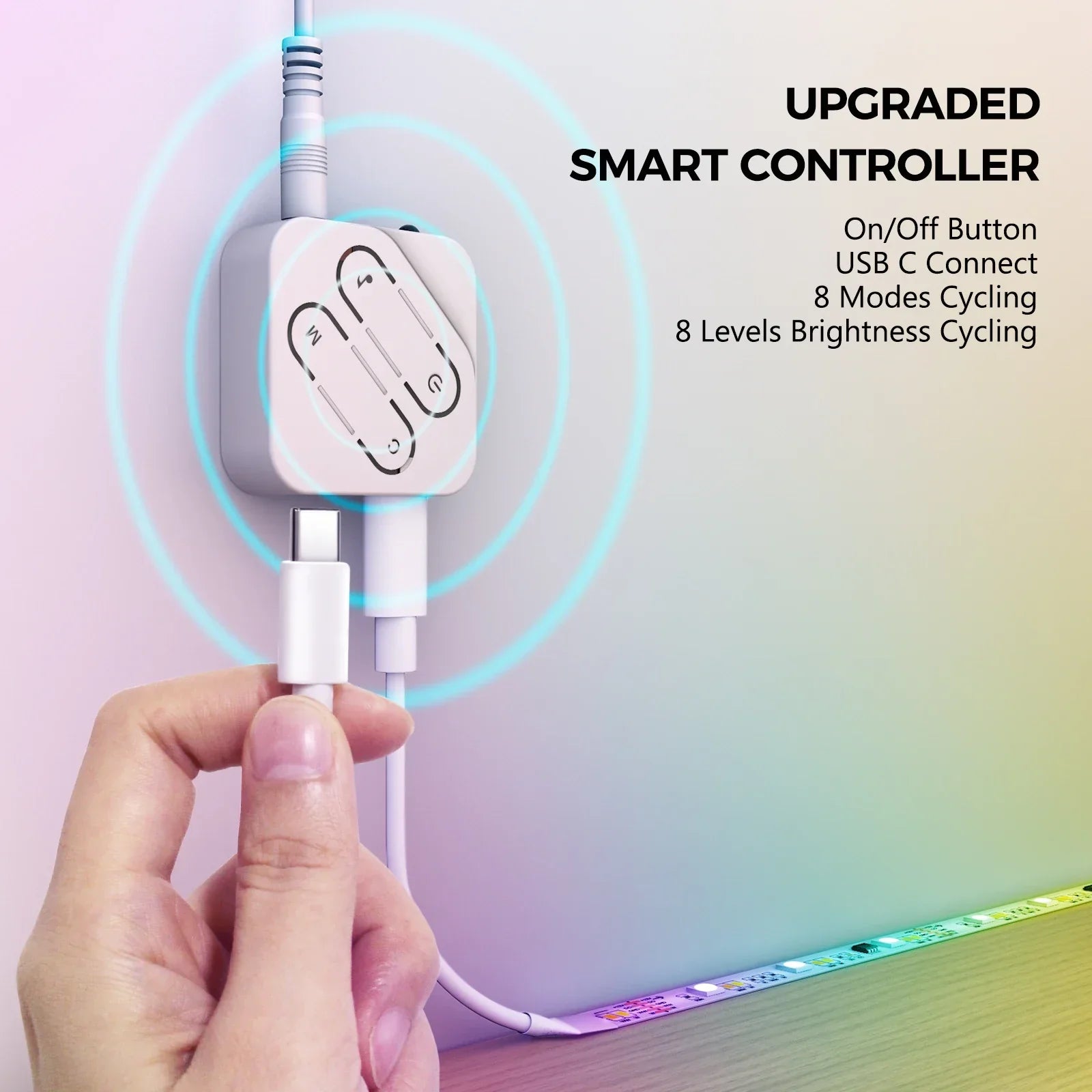 Smart LED Strip Light WIFI RGBICW-WW Waterproof Dream Color Changing - Gadgets
